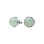 Bijoux - Boucles d'Oreilles Argent 925 Aventurine Verte A 8mm - ARABESK