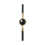 Bracelets - Bracelet Corde Laiton Obsidienne Noire Rond Facetté 12mm - ARABESK