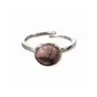 Bijoux - Bague Argent 925 Ajustable Ronde Rhodonite A 8mm - ARABESK