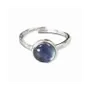 Bijoux - Bague Argent 925 Ajustable Ronde Fluorite AA 8mm - ARABESK