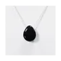 Bijoux - Colliers Argent 925 Pierre Percée Obsidienne Noire A 14mm - ARABESK