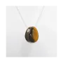 Jewelry - 925 Silver Necklaces Pierced Stone Tiger Eye AA 14mm - ARABESK