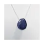 Jewelry - 925 Silver Necklaces Pierced Stone Lapis Lazuli AA 14mm - ARABESK