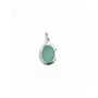 Bijoux - Pendentif Ovale Argent 925 Aventurine Verte A 13mm - ARABESK
