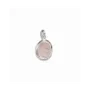 Bijoux - Pendentif Ovale Argent 925 Quartz Rose AA 13mm - ARABESK