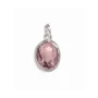 Jewelry - 925 Silver Oval Rhodonite Pendant A 13mm - ARABESK