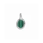 Jewelry - 925 Silver Oval Malachite Pendant AAA 13mm - ARABESK