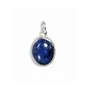 Jewelry - 925 Silver Oval Pendant Lapis Lazuli AA 13mm - ARABESK