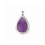 Bijoux - Pendentif Goutte Argent 925 Amethyste AA 23.5mm - ARABESK