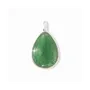 Bijoux - Pendentif Goutte Argent 925 Aventurine Verte A 23.5mm - ARABESK