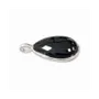 Bijoux - Pendentif Goutte Argent 925 Obsidienne Noire AA 23.5mm - ARABESK