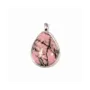Bijoux - Pendentif Goutte Argent 925 Rhodonite A 23.5mm - ARABESK