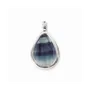 Jewelry - 925 Silver Drop Pendant Fluorite AA 23.5mm - ARABESK
