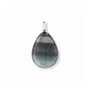 Jewelry - 925 Silver Drop Pendant Fluorite AA 23.5mm - ARABESK