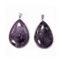 Jewelry - 925 Silver Charoite AA Pendant 2 pieces 24.07g - ARABESK
