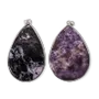 Jewelry - 925 Silver Charoite AA Pendant 2 pieces 24.23g - ARABESK