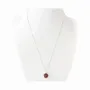 Jewelry - 925 Silver Necklace with Hematoid Strawberry Quartz Ball Pendant A 10mm - ARABESK