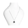 Bijoux - Collier Argent 925 avec Pendentif Boule Grenat Rouge AA 10mm - ARABESK