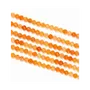 Bijoux - Aventurine Orange Facettée A perles 3mm sur fil 40cm - ARABESK