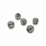 Jewelry - Silver Stainless Steel Squircle Spacer Charm Beads 4mm x100 - ARABESK
