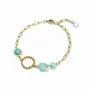 Bracelets - Amazonite A Bracelet in Gold Stainless Steel 23cm - ARABESK
