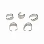 Jewelry - Silver Stainless Steel Clip Clasps 10mm x100 - ARABESK