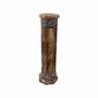 Senteurs - Porte Encens Tour Octogonale en Bois de Mangue & Métal 30cm x2 - ARABESK