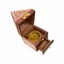 Scents - Pyramid Incense Holder Sheesham Wood Drawer Box 16cm - ARABESK