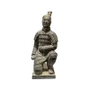 Sculptures, statuettes and miniatures - Black Kneeling Archer Statue in Terracotta 35cm - ARABESK
