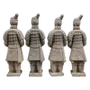 Sculptures, statuettes and miniatures - Antique Colorful Terracotta Warrior Statue 16cm X 4 pcs - ARABESK