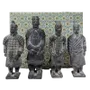 Sculptures, statuettes and miniatures - Box of 4 black statues of Imperial Warriors in terracotta 15cm - ARABESK