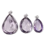 Bijoux - Pendentif Argent 925 Amethyste AAA  3 pièces 15.71g - ARABESK