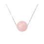 Jewelry - 925 Silver Necklace Rose Quartz A Ball 12mm - ARABESK