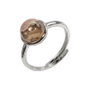 Bijoux - Bague Argent 925 Ajustable Ronde Rhodochrosite A+ 8mm - ARABESK