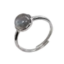 Jewelry - 925 Silver Ring Adjustable Round Labradorite A+ 8mm - ARABESK