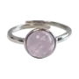 Jewelry - 925 Silver Ring Adjustable Round Kunzite AA 8mm - ARABESK