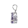 Jewelry - 925 Silver Drop Pendant Amethyst AA Faceted 8x10 mm - ARABESK