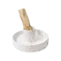 Scents - White Spotted Ceramic Incense Holder for Palo Santo 10.50cm - ARABESK