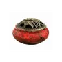 Senteurs - Porte Encens Céramique Rouge et Noir  10cm - ARABESK