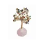Jewelry - Tree of Life 7 Chakras on Druse Rose Quartz 12-13cm - ARABESK