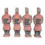 Sculptures, statuettes and miniatures - Antique Colorful Statue Warriors with Armor in Terracotta 15cm x 4 pcs - ARABESK