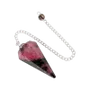 Jewelry - Rhodonite Conical Pendulum 6 Sides - ARABESK