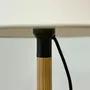 Table lamps - CLASICA table lamp in melis pine wood with natural or black finish - LUXCAMBRA