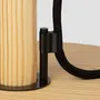 Table lamps - CLASICA table lamp in melis pine wood with natural or black finish - LUXCAMBRA
