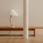 Table lamps - CLASICA table lamp in melis pine wood with natural or black finish - LUXCAMBRA