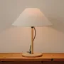 Table lamps - CLASICA table lamp in melis pine wood with natural or black finish - LUXCAMBRA