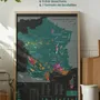 Objets de décoration - Carte du vin à gratter - France - 1020 DÉGUSTATIONS