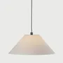 Hanging lights - CLASICA suspension white lampshade - LUXCAMBRA