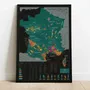 Objets de décoration - Carte du vin à gratter - France - 1020 DÉGUSTATIONS