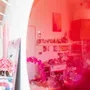Objets de décoration - Décoration murale Amour par Courtney Kinnare, miroir multicolore rose - TULESTE FACTORY